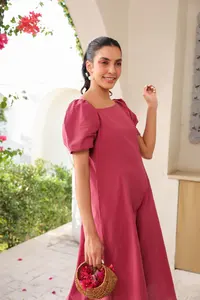 Robe flexible en coton lavable et respirante écologique la plus vendue vêtements de bureau à motif solide pour le confort de tous les jours sorties de week-end - Product Image 5