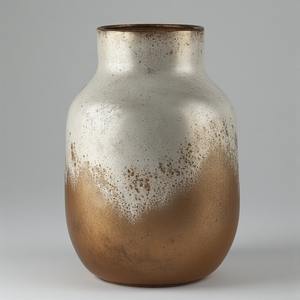 Vase en fer moderne avec finition unique et forme élancée, idéal pour les villas de luxe et les espaces intérieurs élégants - Product Image 3