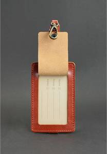 Etiquetas de equipaje de cuero genuino, etiquetas de maleta de identificación de tarjeta de visita, accesorios de viaje - Product Image 3