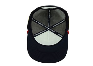 หมวกทรูเกอร์ด้านหน้าทำจากโฟมพร้อมพิมพ์โลโก้เชือกรายละเอียดเสื้อผ้าตาข่ายตามสั่งสไตล์สตรีทแวร์ผลิตจากเวียดนามสำหรับโปรโมชั่น - Product Image 6