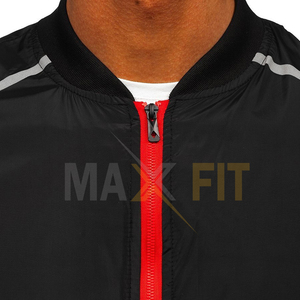 แจ็กเก็ตบอมเบอร์ของผู้ชายงานตามสั่งแนวสตรีทผ้าใบโพลีเอสเตอร์100% ใหม่สำหรับกิจกรรมกลางแจ้งในฤดูหนาว - Product Image 6