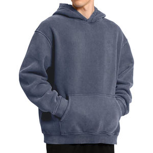 Vintage Winter Unisex Streetwear Pullover <b>Hoodie</b> 100% Cotton Fleece Eco-Friendly Breathable Custom OEM ODM Manufacturer - Product Image 4