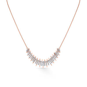 Collier en or rose et diamants Arinya Echelon - Product Image 6