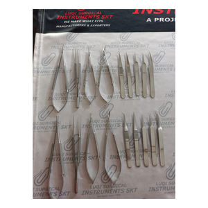 Juego de Instrumentos de Microcirugía de Acero Inoxidable Alemán, Kit de Entrenamiento de Cirugía Manual Microquirúrgica de Alta Calidad con Certificación CE - Product Image 1