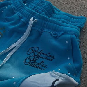 กางเกงสเวตเตอร์400gsm ผู้ชายขนาดใหญ่มีสไตล์กางเกงขาบานขนาดใหญ่มีไซส์ใหญ่พิเศษสไตล์สตรีท - Product Image 3