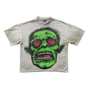 Streetwear imprimé DTG personnalisé t-shirts graphiques t-shirt coupe surdimensionnée lavage à l'acide hommes t-shirts Vintage recadrée 260 grammes de caractère - Product Image 3