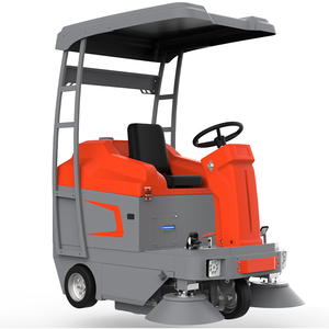 Ride on <b>Plastic</b> Floor Sweeper Truck Electric Self Propelled Steel <b>Frame</b> Road Cleaning Machine for Outdoor Pavement - Product Image 1