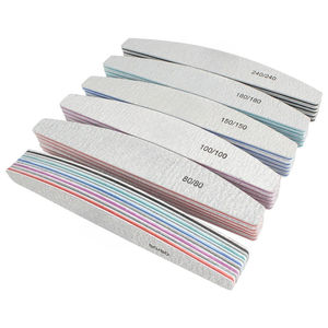 <span class=keywords><strong>Lime</strong></span> à ongles <span class=keywords><strong>100</strong></span>/<span class=keywords><strong>180</strong></span> pour gel UV, <span class=keywords><strong>lime</strong></span> à ongles demi-lune pour nail art, <span class=keywords><strong>lime</strong></span> à ongles pour manucure et pédicure, outil de soin des ongles - Product Image 2