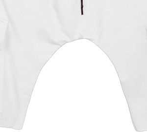 Custom Logo 100% Cotton Solid <b>White</b> Unisex Drop Crotch <b>Knee</b> <b>Length</b> Sweat <b>Short</b> Summer Jogging Sports Training Gym Yoga <b>Shorts</b> - Product Image 3