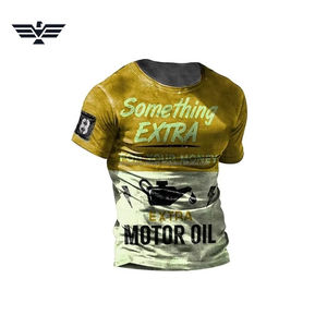 Camiseta gráfica para hombre “Something Extra Motor Oil” Camiseta de algodón estilo vintage Ropa informal de calle - Product Image 4