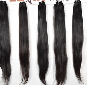 100% extensions de trame de cheveux humains vietnamiens bruts faisceaux naturels droits et soyeux cheveux humains noirs alignés sur les cuticules non traités - Product Image 1