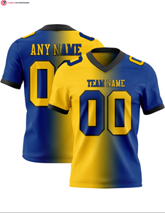 Maillot de football authentique dégradé tendance, personnalisé noir jaune-blanc, en maille 100 % polyester, séchage rapide, respirant, coupe courte - Product Image 4
