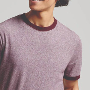 Venta al por mayor 100% algodón cuello redondo hombres camiseta diseño de logotipo personalizado con estampado de patrón sólido - Product Image 5