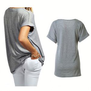 Elegante ropa mujeres t camisa corta y conjuntos de verano 2 dos corta las mujeres nuevo y versátil clásica camiseta de las mujeres - Product Image 2