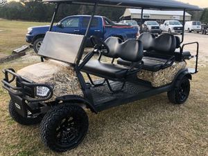 Carrito de golf eléctrico elevado de 4 plazas, vehículo utilitario todoterreno con gran distancia al suelo, carrito de pasajeros en venta - Product Image 6