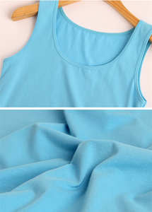 Débardeur court en coton tricoté doux de haute qualité pour femmes bio Hauts respirants écologiques personnalisés - Product Image 5