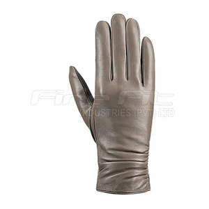 Gants en cuir véritable chauds d'hiver pour hommes au prix de gros Gants décontractés compatibles avec écran tactile - Product Image 3
