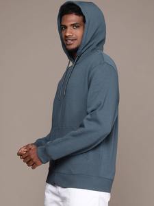 Collection Hiver Décontracté pour Hommes Sweat à Capuche Zippé de Couleur Unie Solide avec Logo Personnalisé Impression Numérique en Gros - Product Image 5