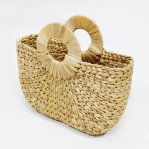 Bolso de paja hecho a mano de fábrica Artex Dong Thap, tejido de Vietnam con algas marinas y jacinto de agua, bolsos elegantes artesanales - Product Image 3