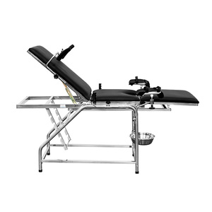 MC-C03 медицинский портативный ручной стул из нержавеющей стали для гинекологического осмотра стол Акушерская кровать - Product Image 5