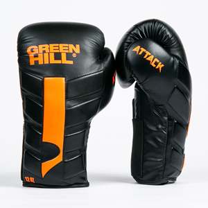 Gants de boxe personnalisés à lacets avec motif d'attaque imprimé, équipement d'entraînement en cuir, tailles 10oz 12oz 14oz pour le sport - Product Image 6