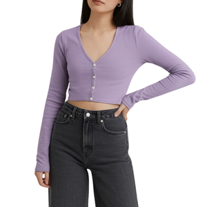 Camisa para mujer Vietnam ajuste personalizado ropa de moda OEM ODM sostenible lavable aspecto elegante envío rápido ropa de mujer exportación - Product Image 4