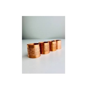 Anillo de cobre para servilleta, accesorio de Decoración de mesa, artesanía moderna antigua, accesorio para cena, lo último - Product Image 3
