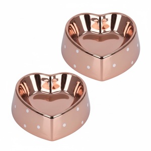 Gamelle pour chien et chat en mélamine avec coque extérieure noire et blanche moderne et bol intérieur amovible en acier inoxydable - Product Image 6