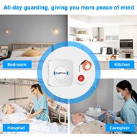 Daytech CC01 DAYTECH Bouton d'appel SOS sans fil longue portée 100M, téléavertisseur pour personnes âgées, patients, urgences, panique, enfants