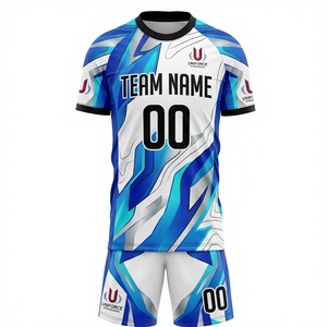 Uniforme de Fútbol Corto Personalizado 2026, 100% Poliéster, Antibacterial, Transpirable, de Secado Rápido, con Impresión por Transferencia de Calor - Product Image 2