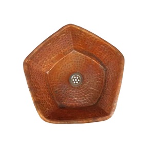 Fregaderos de cobre de tendencia caliente, lavabos de aleta apilados de cobre personalizados, Color de forma de tamaño personalizado - Product Image 3