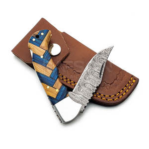 Couteau de camping de poche pliant en acier damas multi-usage professionnel couteau de chasse tactique multifonctionnel - Product Image 3