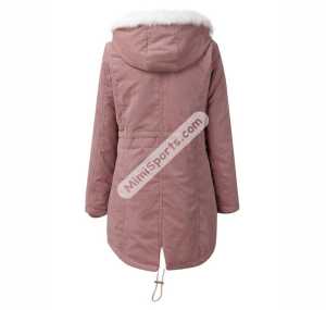 Veste parka personnalisée nouveau design manteau long doublure en fourrure de lapin parka col en fausse fourrure veste vêtements de rue fournisseur broderie personnalisée - Product Image 4