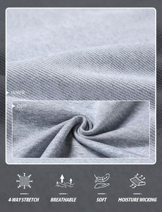 กางเกงขาสั้นผู้ชายทรงสปอร์ตกางเกงสเวตเตอร์ผ้าคอตตอนสำหรับ100% ทรงลีโมผ้ายืดปิดเอวยางยืดสีเข้มสีอ่อน - Product Image 4