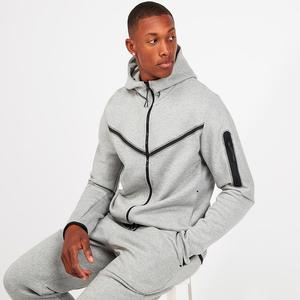 Ensemble de survêtement en molleton 100% coton imprimé pour femmes, vente en gros, sport, fermeture éclair, capuche, respirant, séchage rapide - Product Image 2