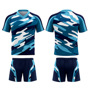 Uniforme de voleibol de alta calidad | Conjunto de pantalones cortos de Jersey de entrenamiento de color personalizado para hombre con 100% poliéster y logotipo personalizado - Product Image 4