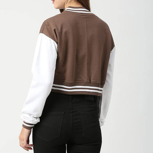 2025 femmes basket-ball culture université veste personnalisé 100% laine hiver veste motif à carreaux doublure en Nylon tricoté en gros OEM - Product Image 2