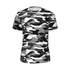 High Quality 100% Cotton Men's Vintage <b>Camouflage</b> T-Shirt Slim Fit 260 Grams Fabric for Outdoor Sportswear Fishing Wear Shirts - Product Image 1