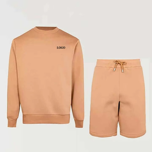 Conjunto de chándal ligero unisex de 2 piezas, Sudadera con capucha y Jogger con logotipo personalizado, Sudadera corta para hombre al por mayor para el invierno - Product Image 5