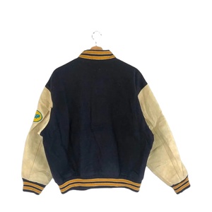 เสื้อโค้ทกันลมไซส์ใหญ่สำหรับผู้ชาย สไตล์ลำลองสำหรับกิจกรรมกลางแจ้ง ทรงโอเวอร์ไซส์ ซิปหน้า สตรีทแวร์ แต่งผ้าแบบแพทช์เวิร์ค ทรงเบสบอล คอตั้ง สำหรับฤดูใบไม้ร่วง - Product Image 2