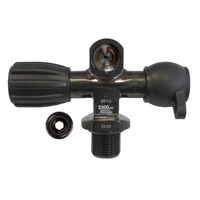 Válvula Manual para Cilindro de Buceo DIN Twinset, para Configuración de Doble Tanque