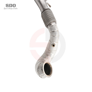 Downpipe haute performance SDO pour VW Golf 7.5R compatible avec le turbocompresseur IS38, version racing premium en acier inoxydable SS304. - Product Image 5