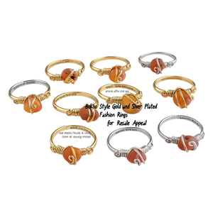 <b>Boho</b> Style Gold and Silver Plated Fashion <b>Rings</b> for Resale Appeal - Product Image 2