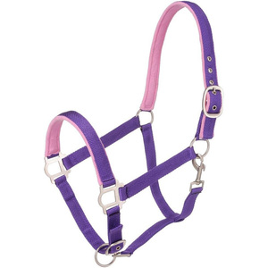 Heavy Duty Nylon Horse Halter Acolchado Ajustable Chin Throat Snap Hook Estilo Cuero Equino Equipo Accesorios - Product Image 6