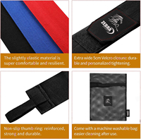Bandages de boxe professionnels en coton pour MMA, avec logo personnalisé, respirants, anti-humidité, protection du poignet, fermeture auto-agrippante, pour l'entraînement