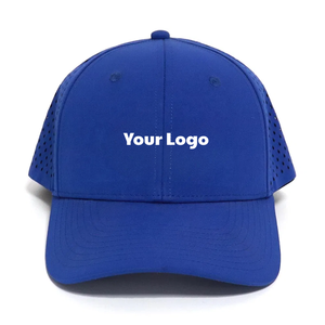 VN Factory's Custom 6-Panel Sporty <b>Golf</b> <b>Hat</b> Laser Cut Holes Waterproof Adjustable Closure 100% Polyester PVC Rubber Patch Logo - Product Image 6