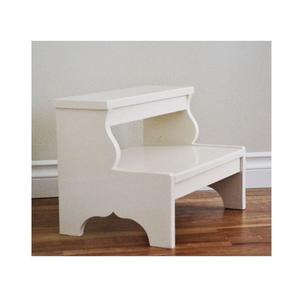 Natural Wood <b>Step</b> <b>Stool</b> with Clean Polished Grain Ideal <b>for</b> <b>Kitchen</b> Shelves Bedroom Closets Bathroom Use and Home Access - Product Image 6