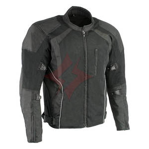 Chaqueta de Motociclista Protectora Transpirable para Todas las Estaciones, al por Mayor, Negra, de Malla Blindada, Unisex, Personalizable - Product Image 1