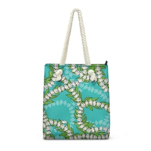 Bolso de mano de PU con hojas de Maile Hawaiano para mujer, bolso de mano de cuerda de playa, bolso de hombro clásico a la moda para mujer - Product Image 4