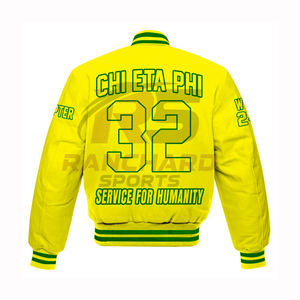 Chaqueta Universitaria para Hombre, Estilo Casual y Elegante para Otoño e Invierno, Chaqueta Universitaria para Hombre, Chaqueta Universitaria CHI ETA PHI - Product Image 2